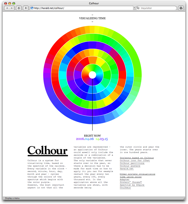 Colhour website